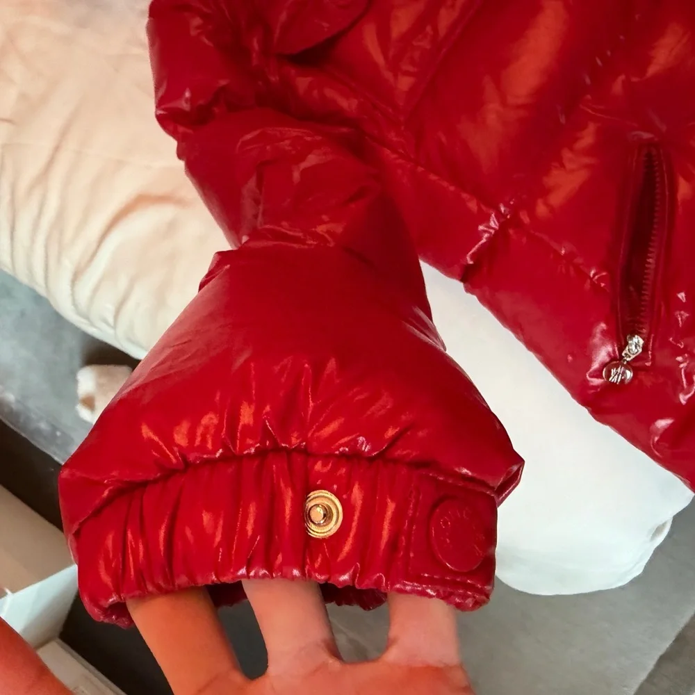 Glareins Braided Trim Hooded Short Down Jacket - Picture 3 of 10